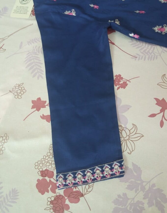 Royal Blue Embroidered Suit