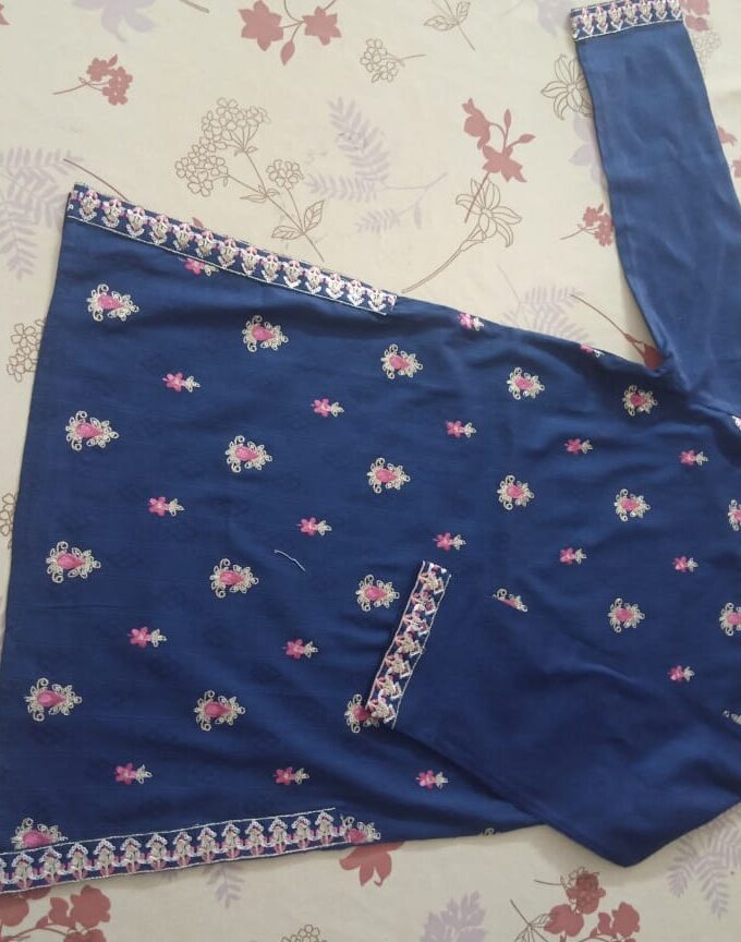 Royal Blue Embroidered Suit