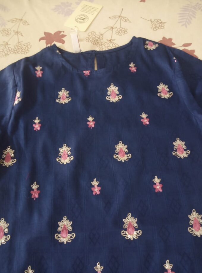 Royal Blue Embroidered Suit