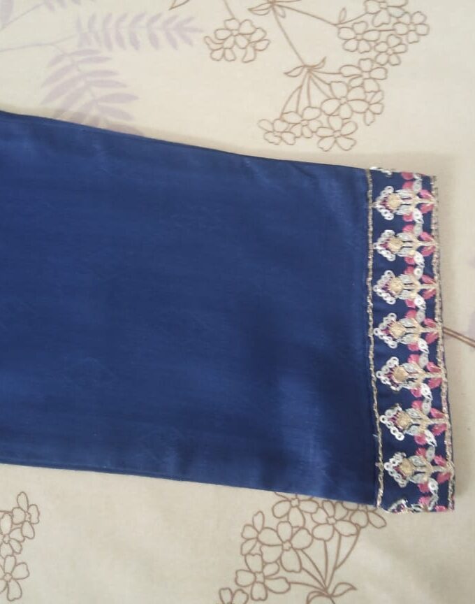 Royal Blue Embroidered Suit