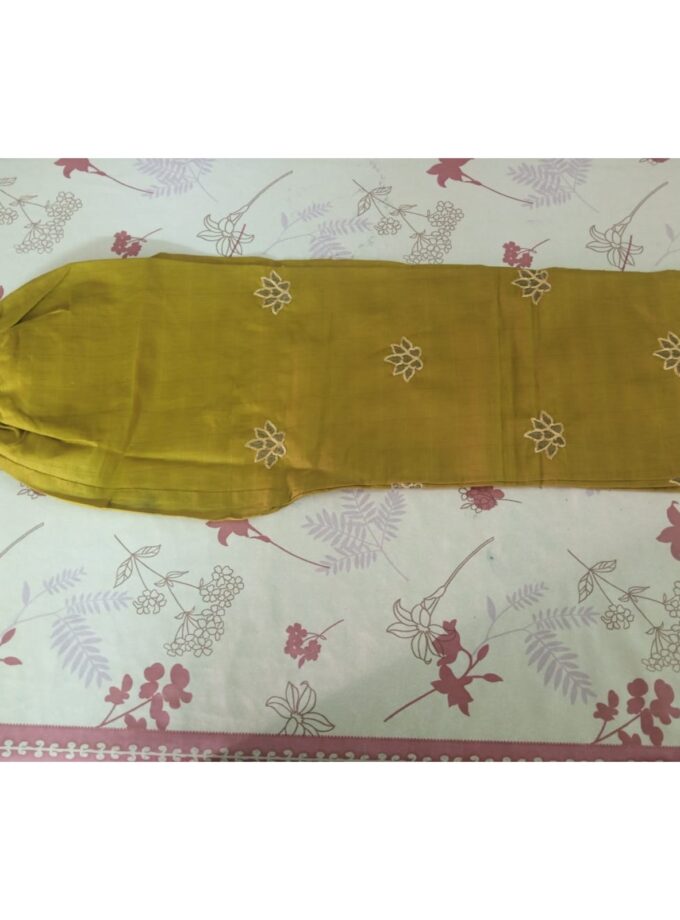 Olive Green Embroidered Suit