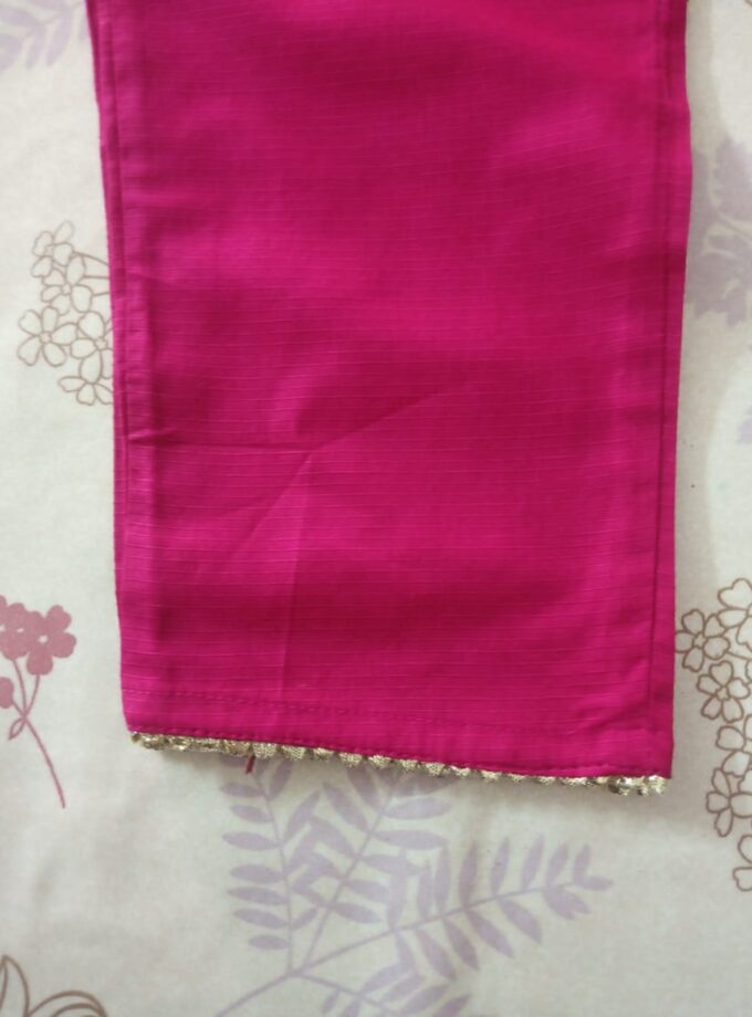 Ruby Elegance – Embroidered Kurta Set