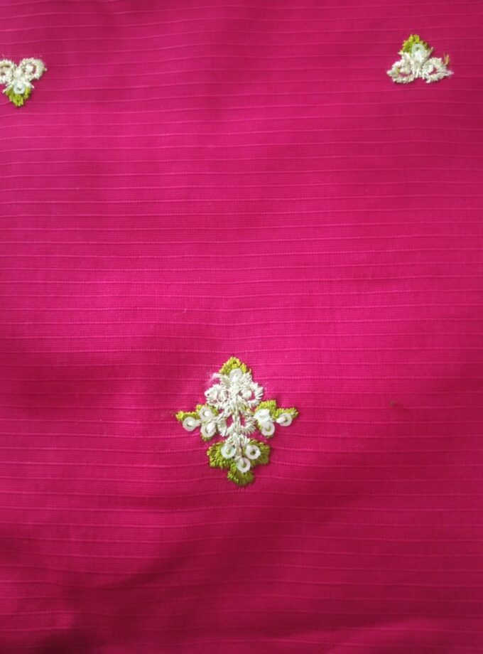 Ruby Elegance – Embroidered Kurta Set