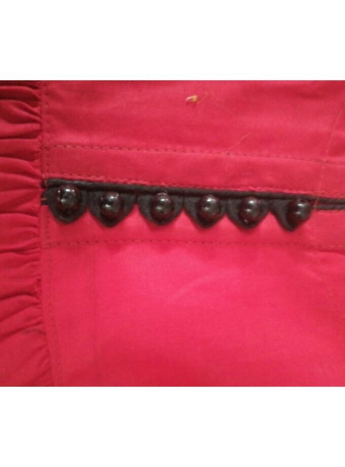 Scarlet Elegance – Black Embroidered Frock