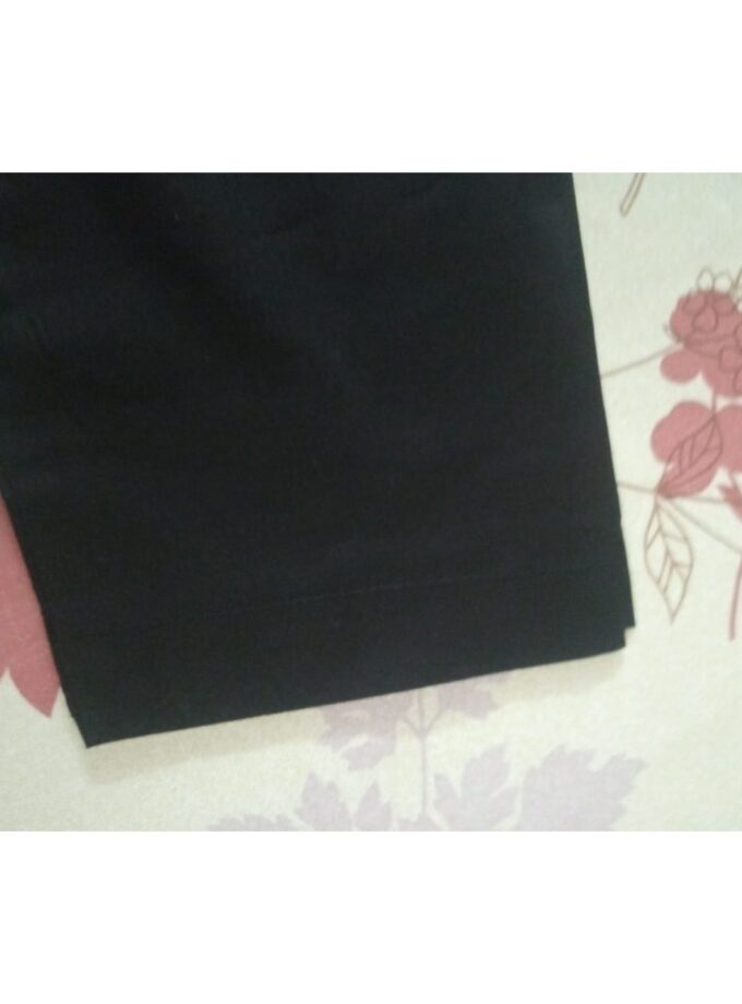 Scarlet Elegance – Black Embroidered Frock